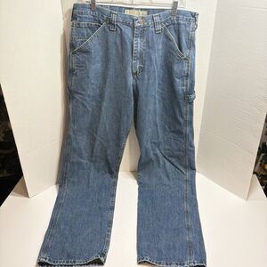 Lee Dungarees Men's Carpenter Jeans 36x33 Original Stone Wash Normcore